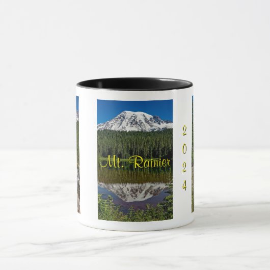 Mug Beau Mont Rainier, État de Washington, Souvenir (Centre)