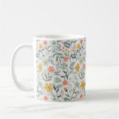 Mug Beau motif botanique floral (Gauche)