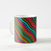 Mug Beau Motif coloré Wavy Stripe (Devant gauche)