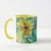 Mug Beau Motif de fleurs d'aquarelle (Gauche)