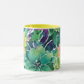 Mug Beau Motif de fleurs d'aquarelle (Centre)