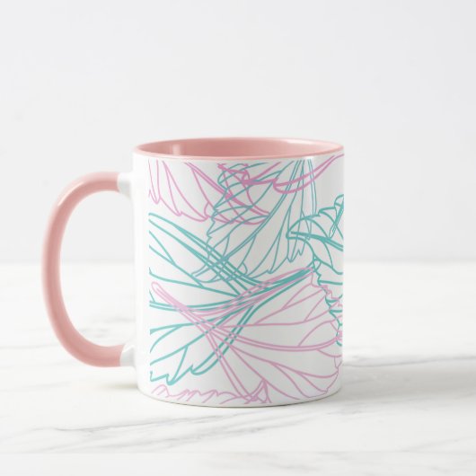 Mug Beau motif feuille (Gauche)