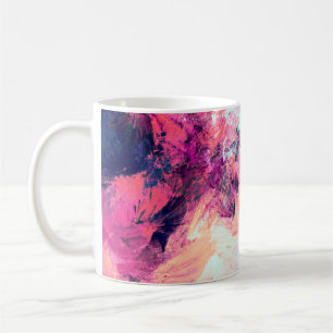 Mug Beau motif futuriste multicolore froid. Abst