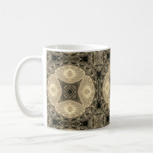 Mug Beau Motif Sepia Mandala