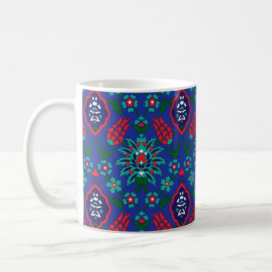 Mug 💙 Beau motif turc d'Iznik (Gauche)