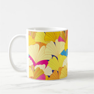 Mug Beau motif Vintage sans couture de jaune