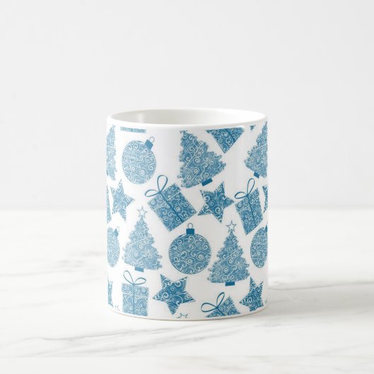 Mug Beau Noël Bleu et Blanc (Centre)