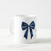 Mug Beau Nœud Bleu Blanc (Devant gauche)