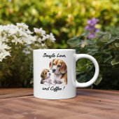Mug Beau Noir et Bleu Amour Beagle