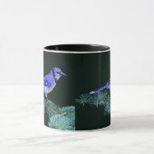 Mug Beau oiseau bleu Jay (Centre)