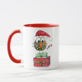 Mug Beau Oiseau de Noël Whimsical (Gauche)