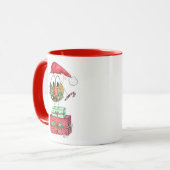 Mug Beau Oiseau de Noël Whimsical (Devant gauche)