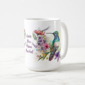 Mug Beau Oiseau et Fleurs de Humming (Devant droit)