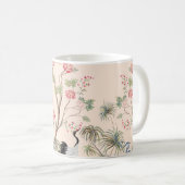Mug Beau papier peint exotique chinoiserie. Main dessi (Devant droit)