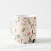 Mug Beau papier peint exotique chinoiserie. Main dessi (Devant gauche)