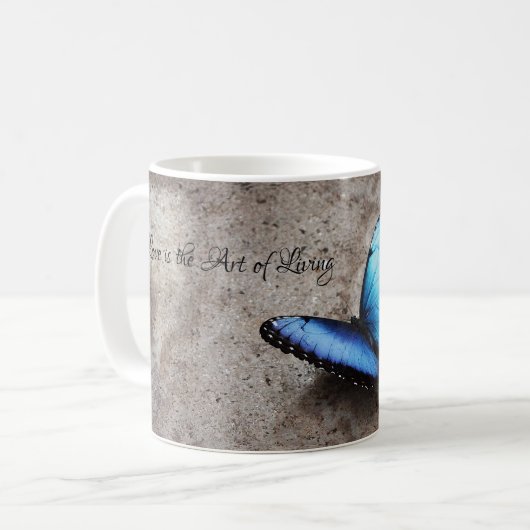 Mug Beau Papillon bleu (Devant gauche)
