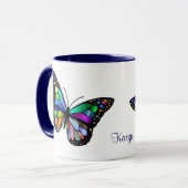 Mug Beau papillon brillant Art (Devant gauche)