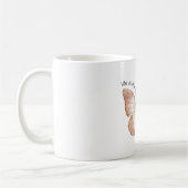 Mug Beau Papillon Crème Rose (Gauche)