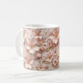 Mug Beau Pastel Rose Doux Floral (Devant gauche)