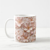 Mug Beau Pastel Rose Doux Floral (Gauche)