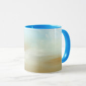 Mug Beau paysage avec nuages fluides (Devant droit)