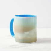 Mug Beau paysage avec nuages fluides (Devant gauche)