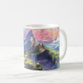 Mug Beau paysage de dessins animés (Devant droit)