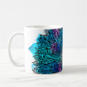 Mug Beau Peacock Loisirs à main Composé de nombreux de