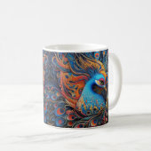 Mug Beau Peacock vintage Art Nouveau (Devant droit)