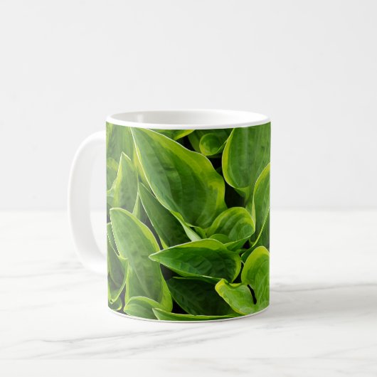 Mug Beau plante hosta vert (Devant gauche)