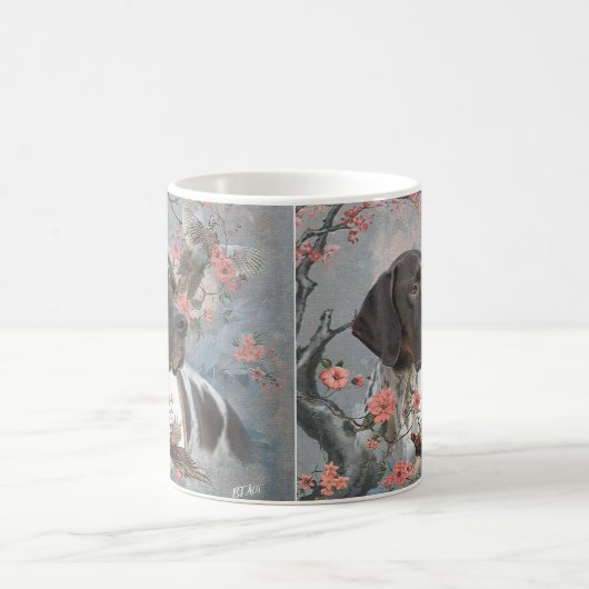 Mug Beau pointeur avec faisans (Centre)