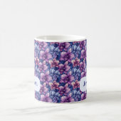 Mug Beau Printemps Romantique Violet Fleurs Filles (Centre)