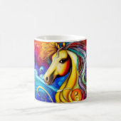 Mug Beau Rainbow Horse Portrait (Centre)
