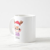 Mug Beau Reindeer Noël Animal d'hiver (Devant gauche)