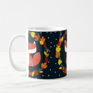 Mug Beau renard en hiver motif de forêt