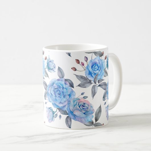 Mug Beau rose bleu (Devant droit)
