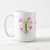 Mug Beau rose fleuri Art peint Nom du look (Gauche)