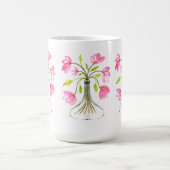 Mug Beau rose Floral Art Peint (Centre)