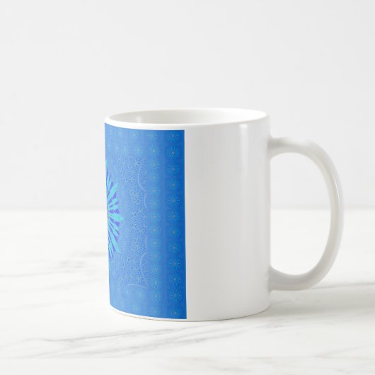 Mug Beau Royal Blue Mandala Art Imprimer (Droite)