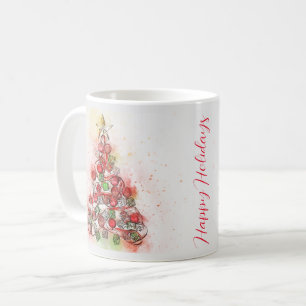 Mug Beau sapin de Noël décoré