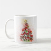 Mug Beau sapin de Noël décoré (Gauche)