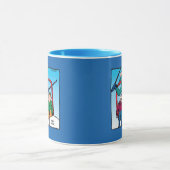 Mug Beau Saut Dessinateurs Skieurs (Centre)