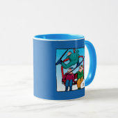 Mug Beau Saut Dessinateurs Skieurs (Devant droit)