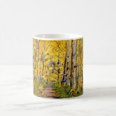 Mug Beau sentier Pittoresque d'automne à Aspen Tree Gr (Centre)