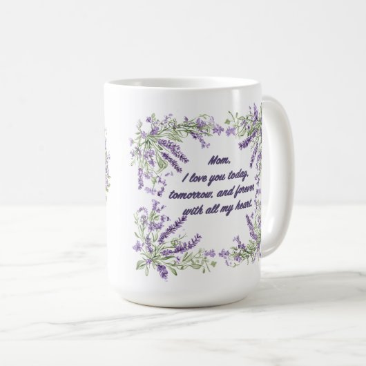 Mug Beau Sentiment pour Maman Wrap (Devant droit)
