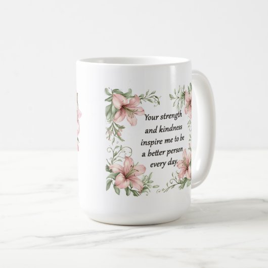 Mug Beau Sentiment Pour Maman Wrap (Devant droit)