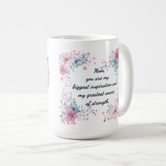 Mug Beau Sentiment pour Maman Wrap (Devant droit)