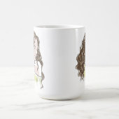 Mug Beau Sketch de fille (Centre)