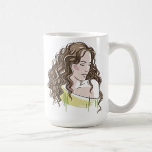 Mug Beau Sketch de fille