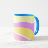 Mug beau soleil peinture abstraite (Devant droit)